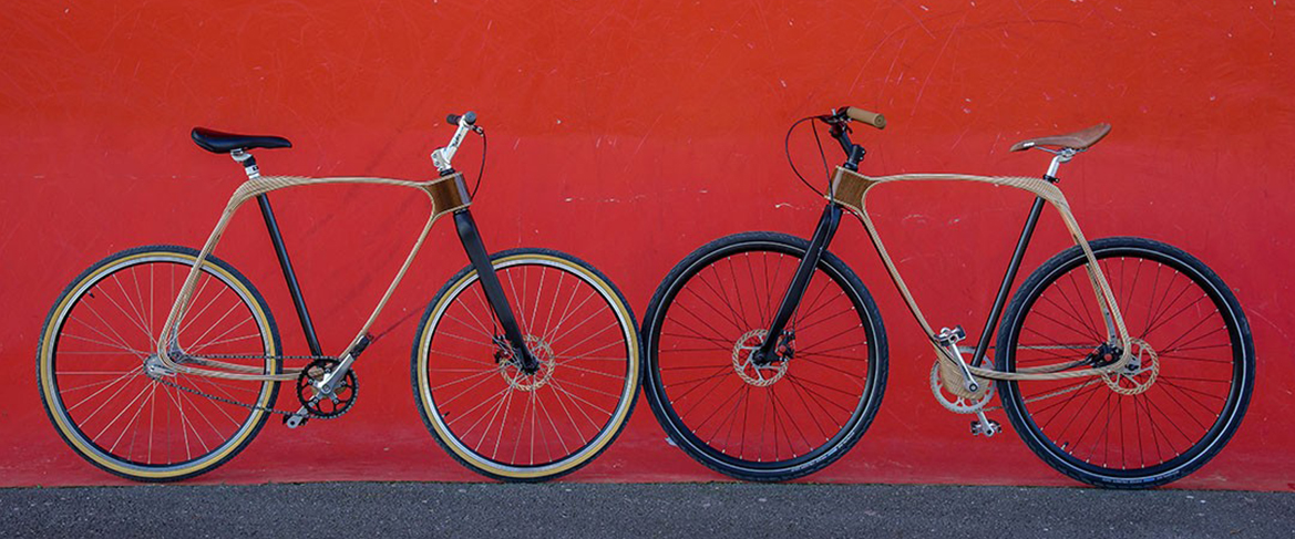 Soolbike - Vélos chics/urbains et durables/écolo !
La courbe du cadre de ces vélos en bois rappelle le style art nouveau, très présent à Nancy. La bicyclette d’Alexandre Dinot a donc bien sa place au centre de la ville de Stanislas…